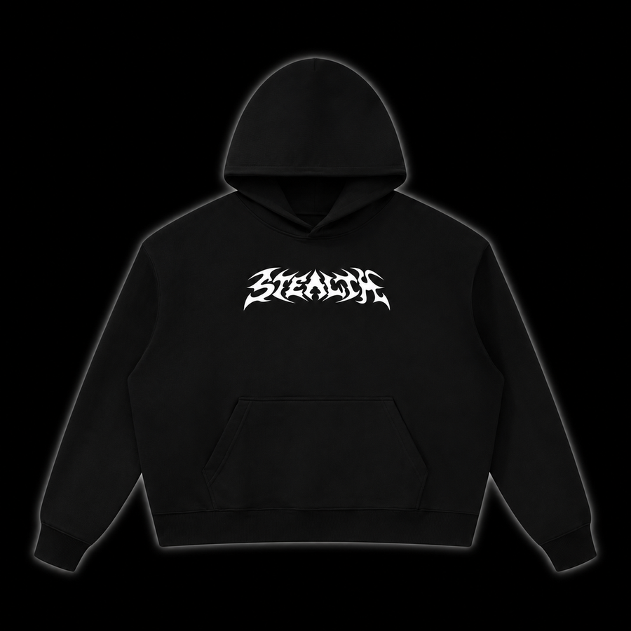 Stealth Heavyweight Hoodie - Black