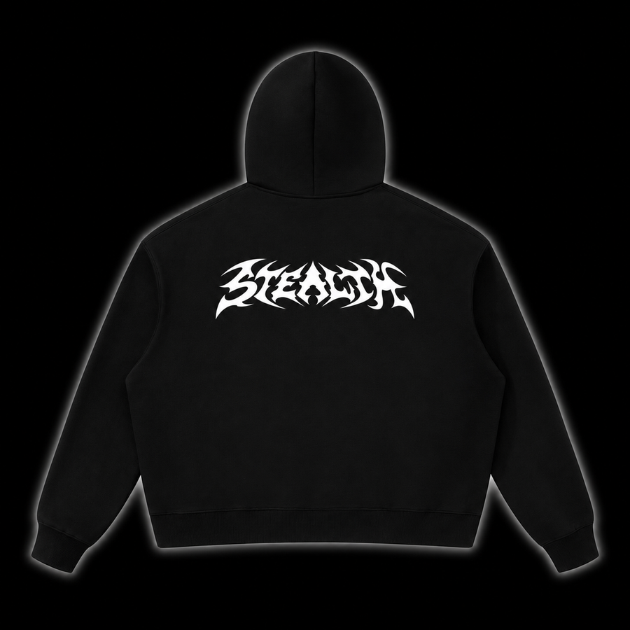 Stealth Heavyweight Hoodie - Black